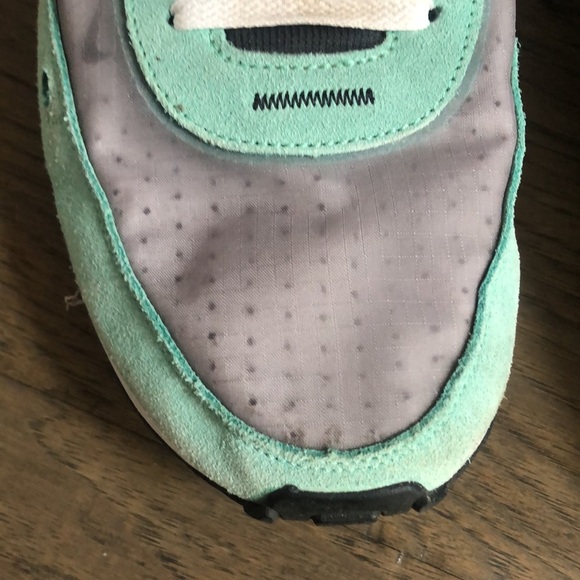 Nike mint green gray suede nylon sneakers men’s Sz 13 - Picture 3 of 12